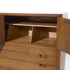  Mount Airy Furniture Company Mount Airy Janus Mid Century Walnut Gentlemans Chest Highboy Dresser - 4108145