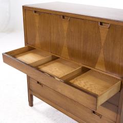  Mount Airy Furniture Company Mount Airy Janus Mid Century Walnut Gentlemans Chest Highboy Dresser - 4108146