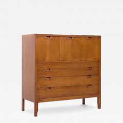  Mount Airy Furniture Company Mount Airy Janus Mid Century Walnut Gentlemans Chest Highboy Dresser - 4109951