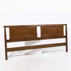 Mount Airy Furniture Company Mount Airy Janus Mid Century Walnut King Headboard - 4105964
