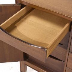  Mount Airy Furniture Company Mount Airy Janus Mid Century Walnut Lowboy Dresser - 4108099