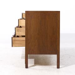  Mount Airy Furniture Company Mount Airy Janus Mid Century Walnut Lowboy Dresser - 4108101
