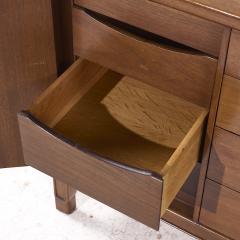  Mount Airy Furniture Company Mount Airy Janus Mid Century Walnut Lowboy Dresser - 4108102