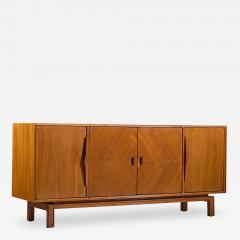  Mount Airy Furniture Company Mount Airy Style Mid Century Walnut Harlequin Credenza - 4513070