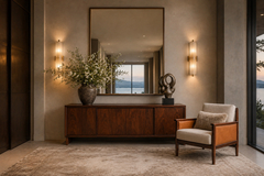  Moveis Fatima Brazilian Modern Armchair in Rosewood Leather Linen Fatima 1960s - 4739966