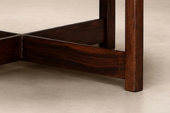  Moveis Fatima Brazilian Modern Coffee Table in Rosewood Pink Granite F tima 1960s - 4694211