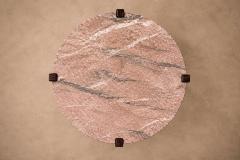  Moveis Fatima Brazilian Modern Coffee Table in Rosewood Pink Granite F tima - 4621560