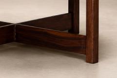  Moveis Fatima Brazilian Modern Coffee Table in Rosewood Pink Granite F tima - 4621566