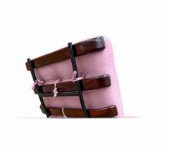  Moveis Pallar Brazilian Modern Wood Slat Metal Frame Armchair Moveis Pallar 1950s - 4417111