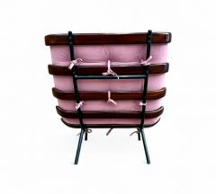  Moveis Pallar Brazilian Modern Wood Slat Metal Frame Armchair Moveis Pallar 1950s - 4417112
