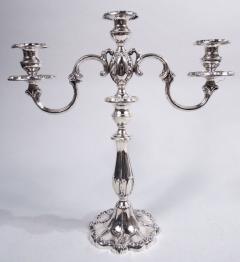  Mueck Carey Pair of Mueck Carey Rochambeau 3 Light Sterling Silver Candelabra - 3772015
