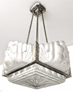  Muller Fres Luneville French Art Deco Chandelier signed by Muller Ferers Luneville - 3941832