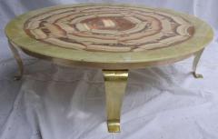  Muller of Mexico Muller Onyx Top Arturo Pani Coffee Table Mexico circa 1960 - 570557