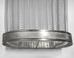  Murano 5 Overscale Laudarte Srl Italy Murano Glass Sconces with Nickel Finish Pair - 3516517