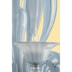  Murano Contemporary Mid Century Modern Venetian Azure Style Murano Glass Chandelier - 4378018