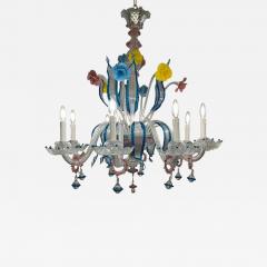  Murano Elegant Multi Color Murano Italian Chandelier - 4082082