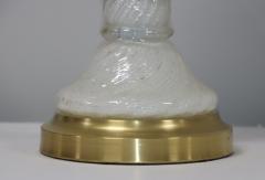  Murano Glass 1950s Mid Century Modern Murano Glass And Brass Table Lamps - 3366960