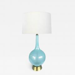  Murano Glass A Translucent Murano 1960s Pale blue Bottle form Lamp - 3518429