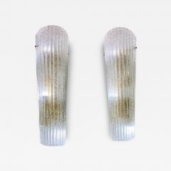  Murano Glass Large Frozen Murano Sconces - 3981521