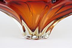  Murano Glass Mid Century Murano Glass Bowl Red Orange Tones Italy circa 1960 70 - 3342491