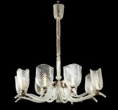  Murano Glass Murano 8 Arm Oval Chandelier - 2887942