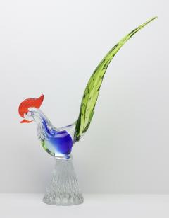  Murano Glass Murano Art Glass Sculpture of a Pheasant Italy 1960 - 3873210