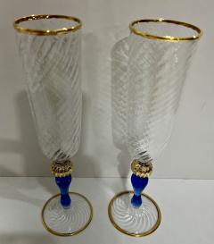  Murano Glass Murano Glass Champagne Flutes - 3403785