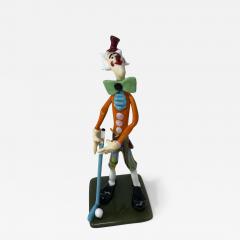  Murano Glass Murano Glass Golfer Clown - 2602407