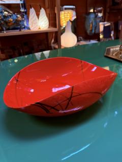  Murano Glass Red Murano Art Glass Bowl - 4315788