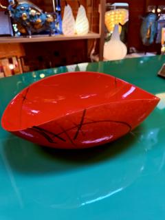  Murano Glass Red Murano Art Glass Bowl - 4315789