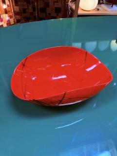  Murano Glass Red Murano Art Glass Bowl - 4315790