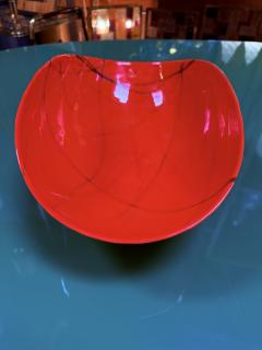  Murano Glass Red Murano Art Glass Bowl - 4315792