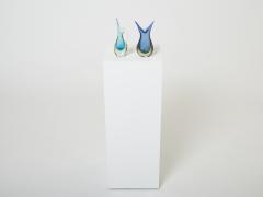  Murano Glass Set of two small vases Sommerso Murano glass 1970s - 2723291