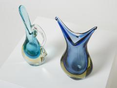  Murano Glass Set of two small vases Sommerso Murano glass 1970s - 2723292