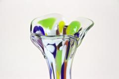  Murano Glass Sommerso 20th Century Multicolored Murano Glass Vase Italy ca 1970 - 4207343