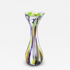  Murano Glass Sommerso 20th Century Multicolored Murano Glass Vase Italy ca 1970 - 4207901