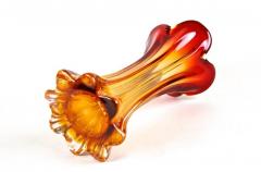 Murano Glass Sommerso 20th Century Murano Glass Vase Mid Century Red Orange IT ca 1960 70 - 4595893