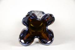  Murano Glass Sommerso 20th Century Murano Glass Vase with Iridiscent Chrome Effect IT circa 1970 - 4376668