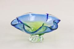  Murano Glass Sommerso 20th Century Murano Sommerso Glass Bowl Blue Green Tones Italy ca 1960 - 4745364