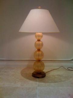  Murano Glass Sommerso A Tall Glass Table Lamp by Murano Glass - 255766