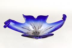  Murano Glass Sommerso Blue Murano Glass Bowl Mid Century Modern Italy circa 1960 70 - 3645022