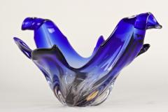  Murano Glass Sommerso Blue Murano Glass Bowl Mid Century Modern Italy circa 1960 70 - 3645026