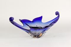  Murano Glass Sommerso Blue Murano Glass Bowl Mid Century Modern Italy circa 1960 70 - 3645030