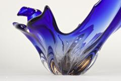  Murano Glass Sommerso Blue Murano Glass Bowl Mid Century Modern Italy circa 1960 70 - 3645032