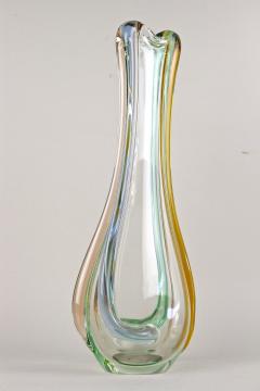  Murano Glass Sommerso Mid Century Modern Murano Glass Vase by Sommerso Murano Italy circa 1960 - 3694866