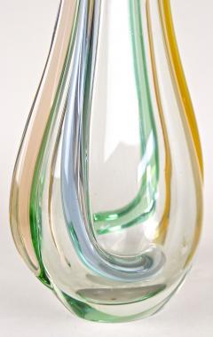  Murano Glass Sommerso Mid Century Modern Murano Glass Vase by Sommerso Murano Italy circa 1960 - 3694873