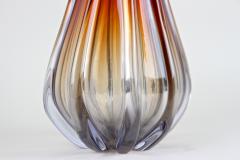  Murano Glass Sommerso Mid Century Murano Glass Vase in Red Orange Blue Tones Italy circa 1960 70 - 3343112