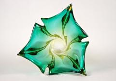  Murano Glass Sommerso Mid Century Murano Sommerso Glass Vase Italy circa 1960 - 4217838