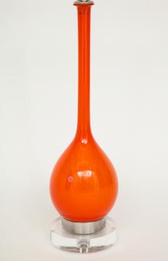  Murano Glass Sommerso Orange Murano Glass Lamps - 777053