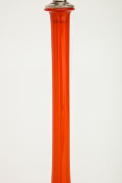 Murano Glass Sommerso Orange Murano Glass Lamps - 777056